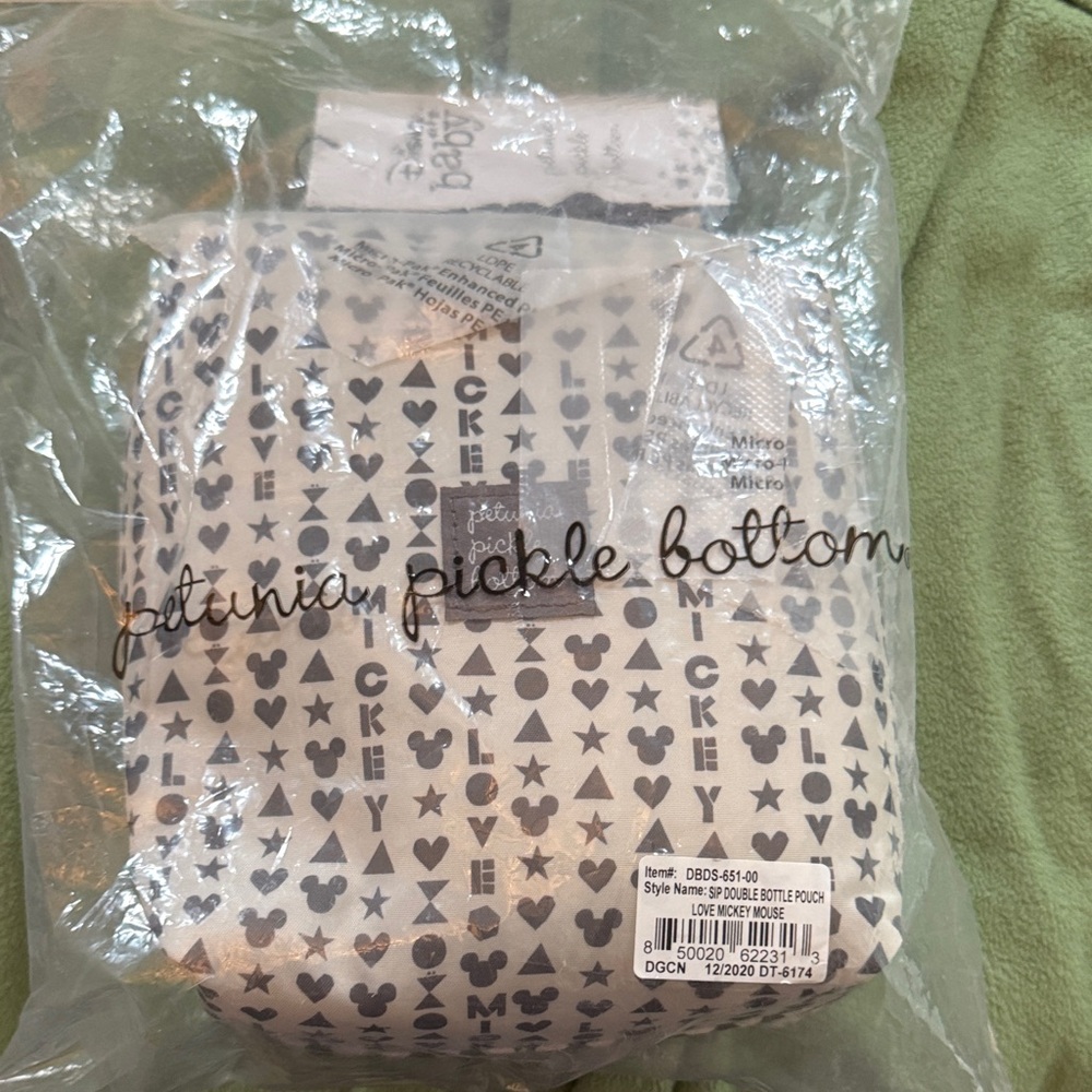 Petunia Pickle Bottom Mickey Mouse 2 bottle holder Pouch